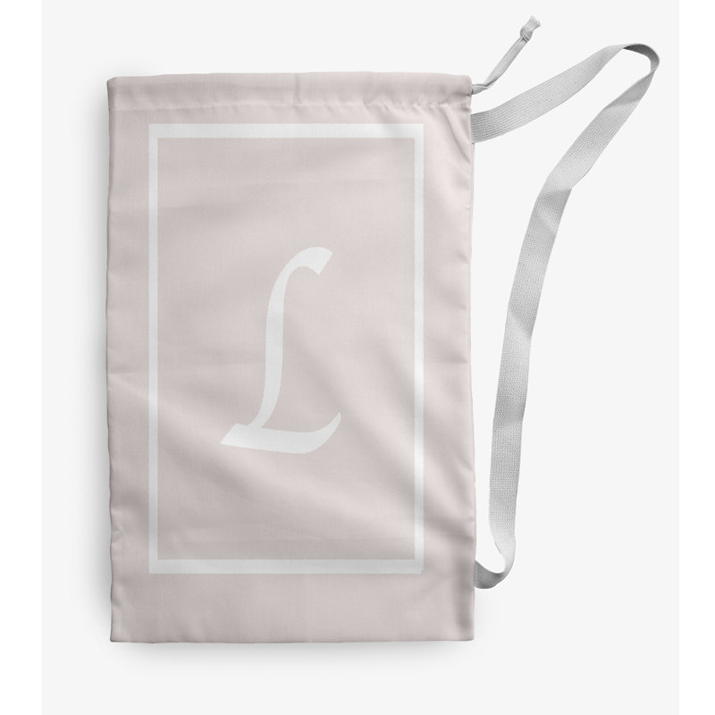 Sac à linge Monogram, Petit (H 29 po x l 18 po), Rose