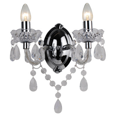 Xan Plastic Candle Wall Light