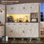 180cm Kitchen Pantry With LED Lights and Charging Station, 4 Drawers,6 Cabinets, Adjustable Shelves