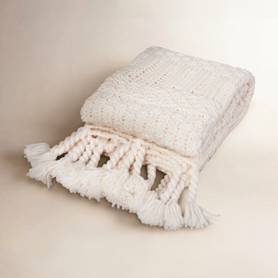 Chunky Knit Throw Blanket
