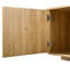Meuble télé à grain rétro en bois avec porte ondulée pour téléviseur de 75 po ou moins, console média rustique avec amplement d'espace de rangement, meuble télé à base robuste avec gestion des câbles pour le salon