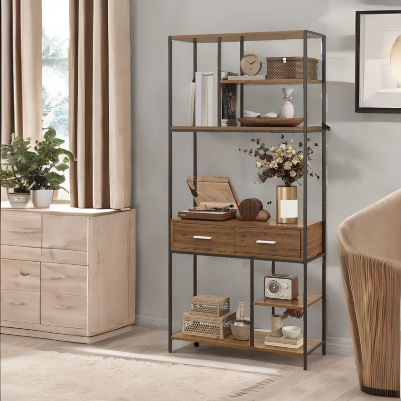 Andea 170.5cm H x 80cm W Bookcase