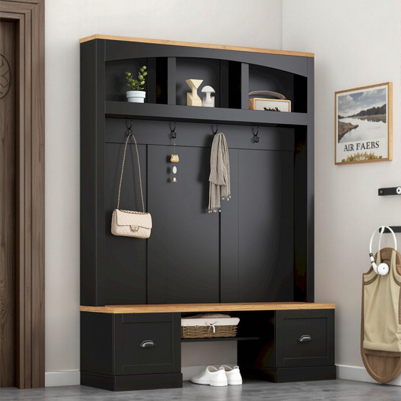 Arbre d'entrée Rustic Charm, Noir