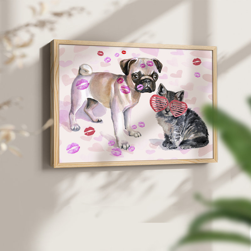 Collection de couture mignonne A - Reproduction encadrée - Restickable, Naturel, H 11 po x l 14 po