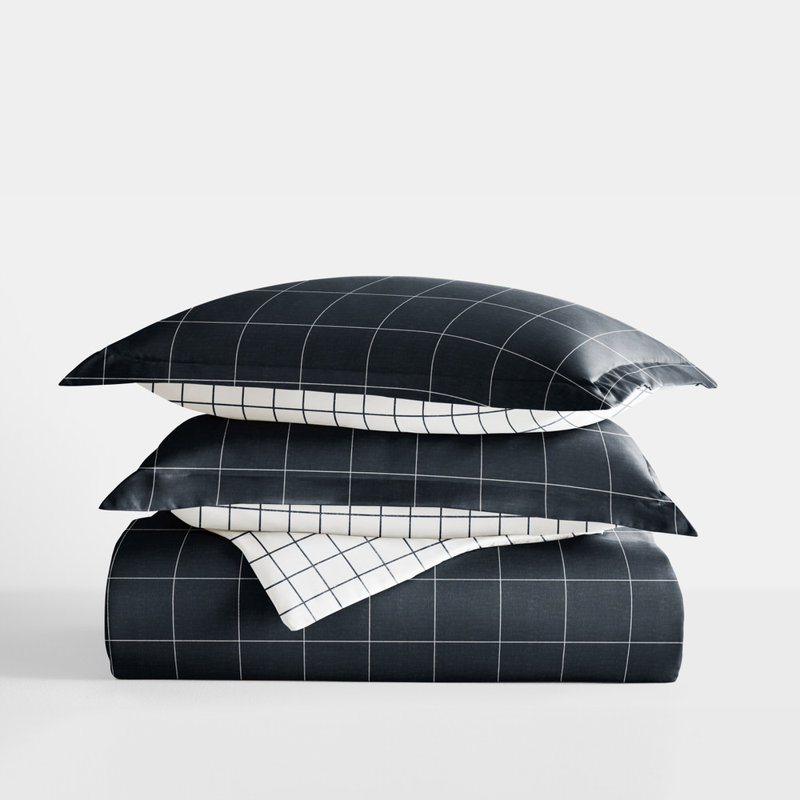 Ensemble de housse de couette en microfibre à motif de literie ultra douce dans une vitre rustique