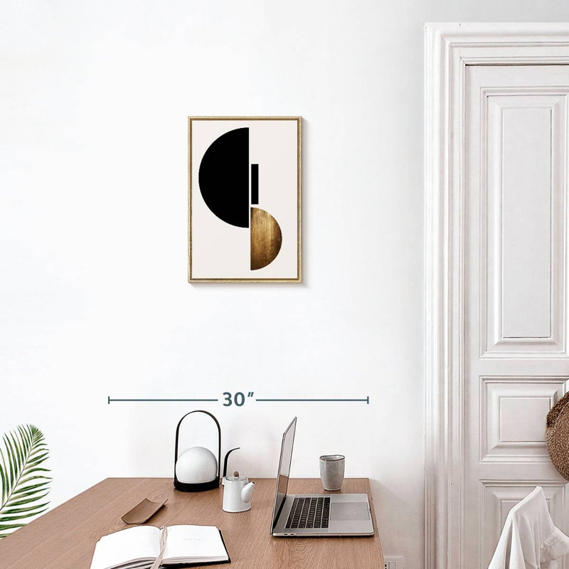 Forme II, Floating Frame Natural Wood, 13 po x 19 po