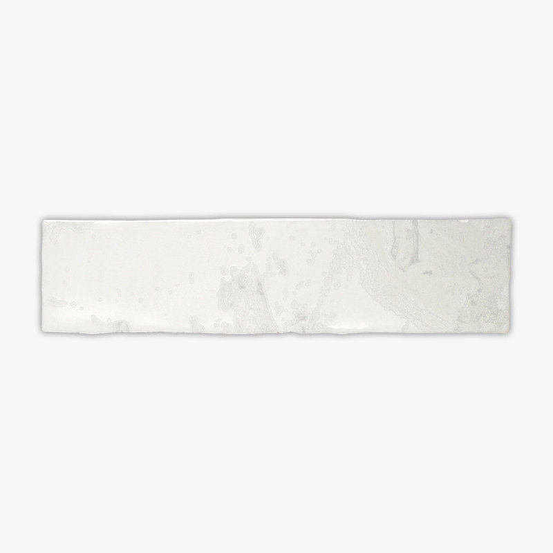 Fabrica White Glossy 3x12 Ceramic Wall Tile, White