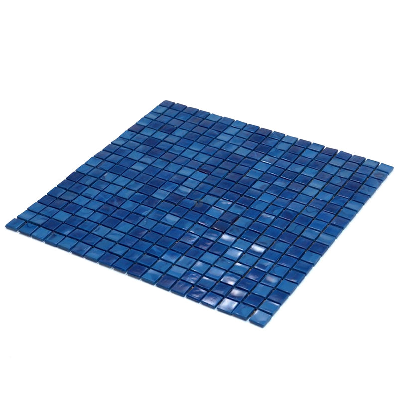 Skosh 0.6" x 0.6" Glass Grid Mosaic Wall & Floor Tile