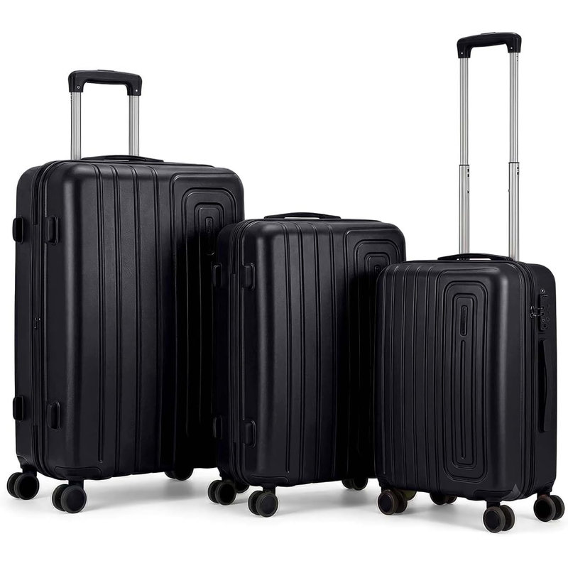 3 PCS SPEEDY SUITCASE SET LIGHT BLUE, BLACK