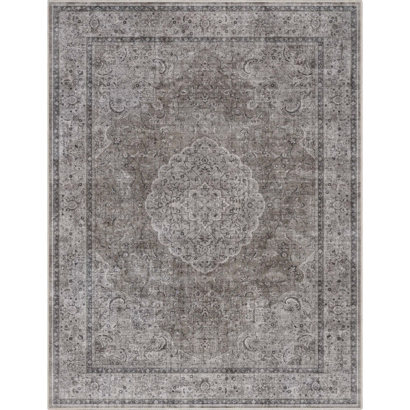  Tapis gris Asim Lilith, Rectangle 9 pi 10 po x 13 pi