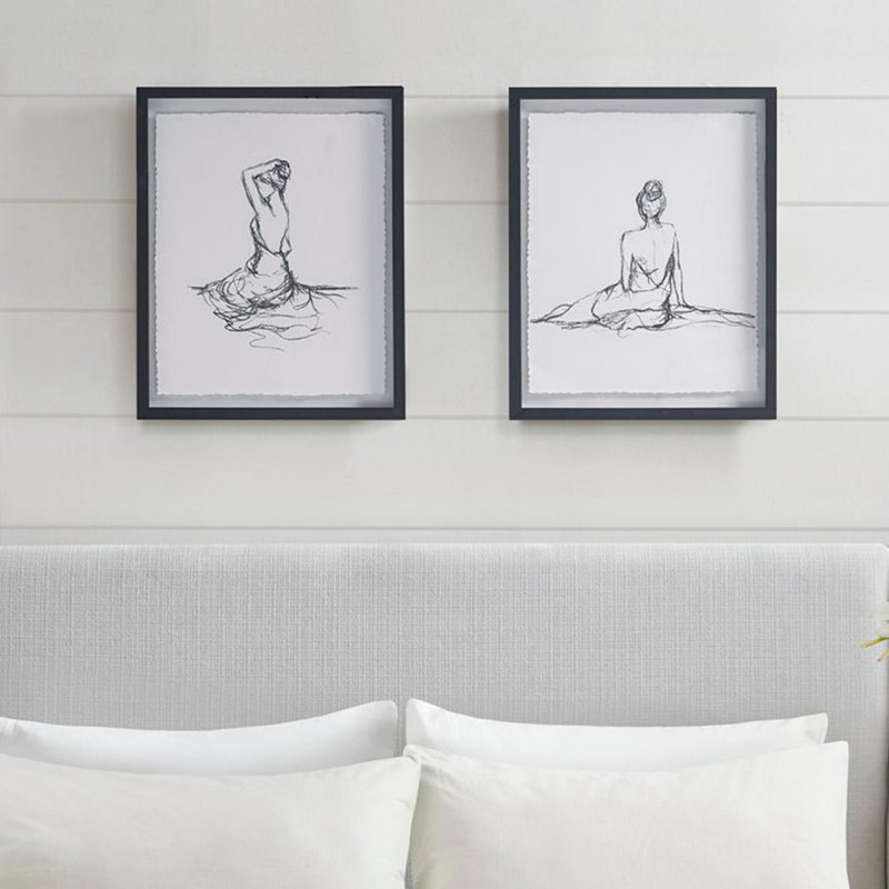 Ensemble d'art mural croquis