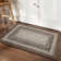 Machine Washable Non-Slip Non-Shedding Area Rugs for Living Room, Farmhouse Printed Braided Bordered Carpet, Stain Resistant Thin Foldable Floor Cover for Nursery Dining Room