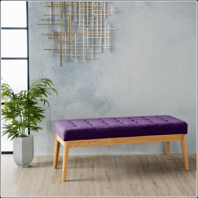 Banc repose-pieds, mauve Design simple, confortable et durable, banc multifonctionnel