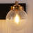 Modern Sphere Crackle Glass Vanity Light