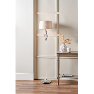 Sybill 157cm Silver Traditional Floor Lamp