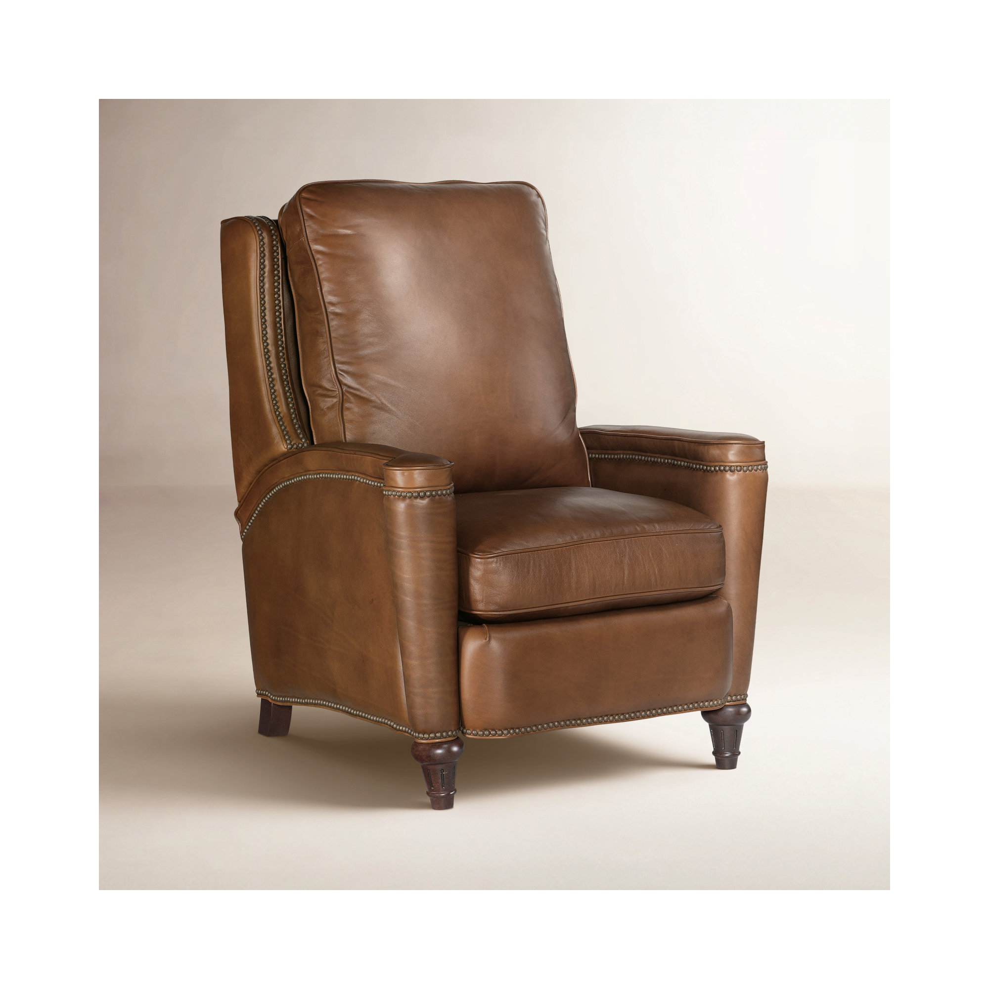 Chanti Recliner, Manual, Brown Genuine Leather