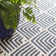 Cleo Navy Handwoven Indoor/Outdoor Rug