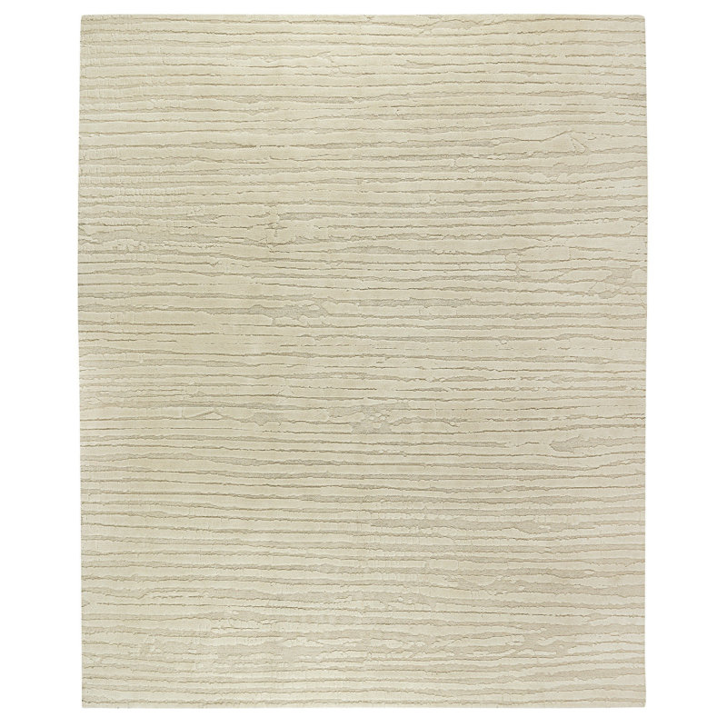 Barbara Barry Hand Knotted Striped Area Rug, Rectangle 2' x 3'