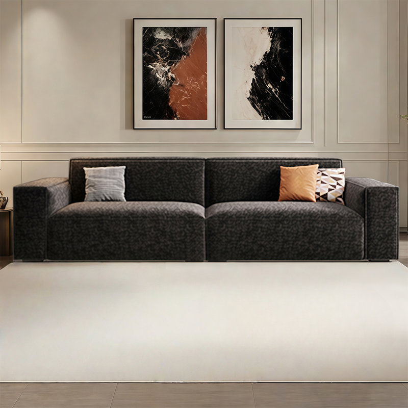 Canapé italien moderne et simple italien, H 27,16 po x l 102,36 po x P 38,18 po, 3