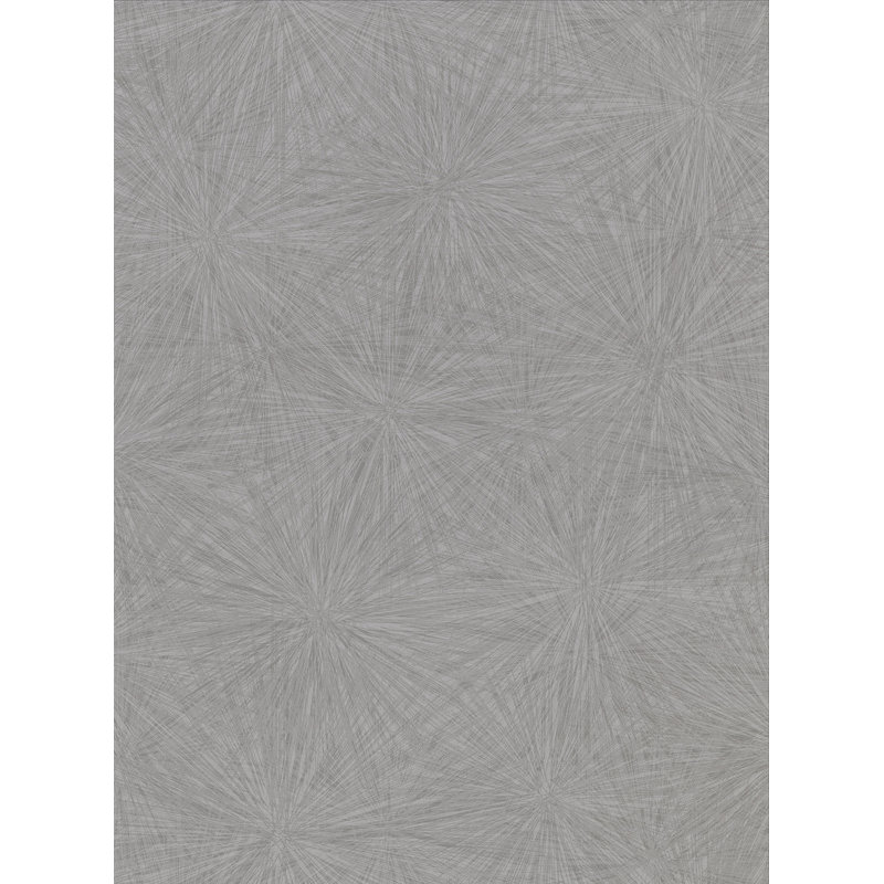 Rouleau de papier peint Majestic Champagne Starburst L 27 pi x l 27 po, Gris foncé