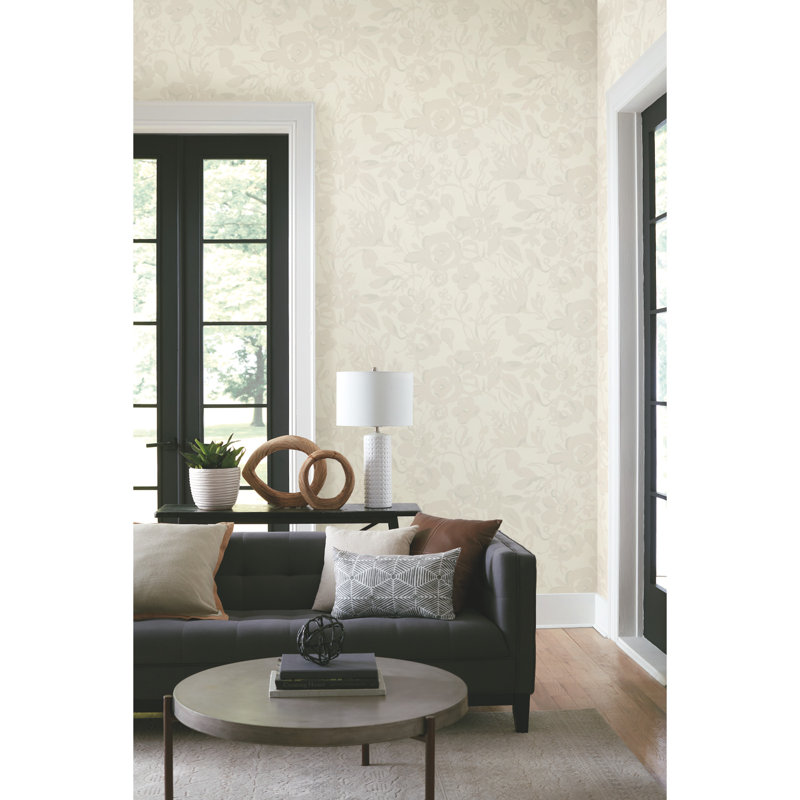 Floral Wallpaper, Pearl