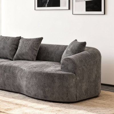 Canapé modulaire incurvé moderne 106 po Nestwell