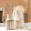 Vase en bois de manguier fabriqué à la main Karambo pour salon, plateau de table - grain unique, courbes élégantes, décor polyvalent