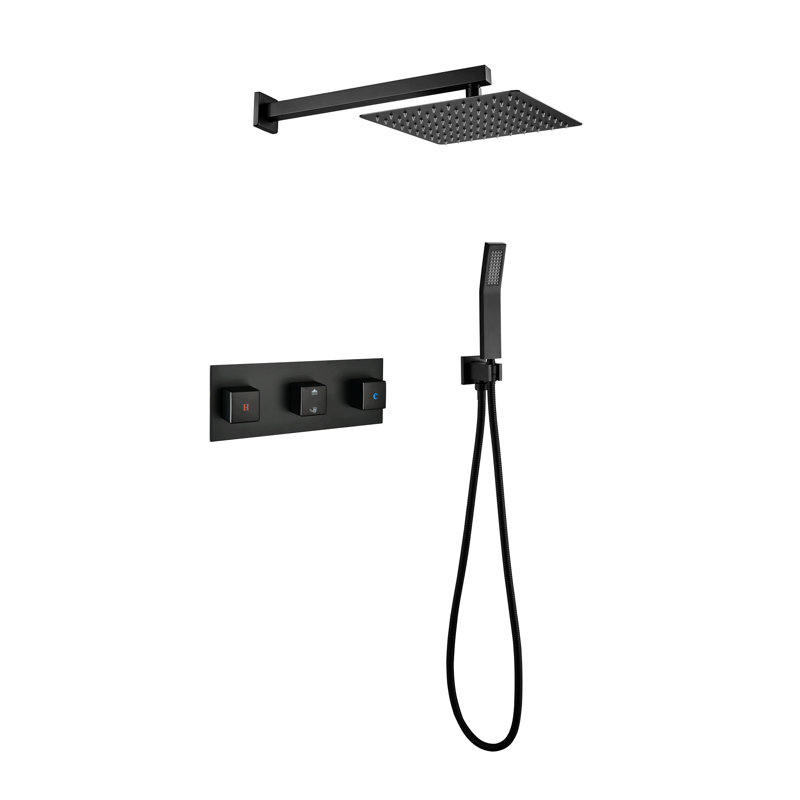 Thermostatic Complete Shower System with Rough in-Valve