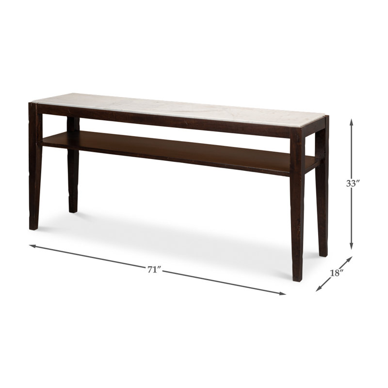 Versatilis 71'' W Marble Console Table