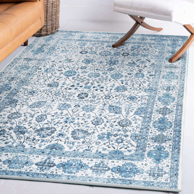 Tapis avec envers antidérapant Lerik Blue