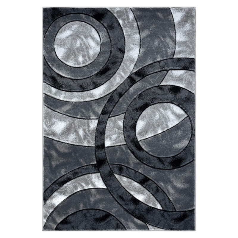 Geometric Shapes Flatweave 80cm X 150cm Area Rug