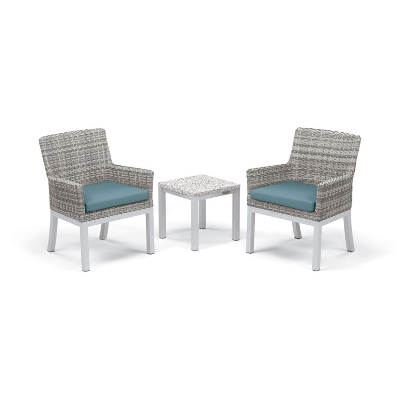 Argento Outdoor Dining Chair, Ice Blue