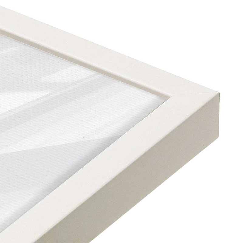 Ensembles de 2 tiroirs Sunny Garden, 48 po x 32 po, Impression encadrée, Blanc opaque