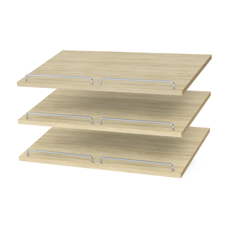 Tablettes l 24 po Grid, Blond miel