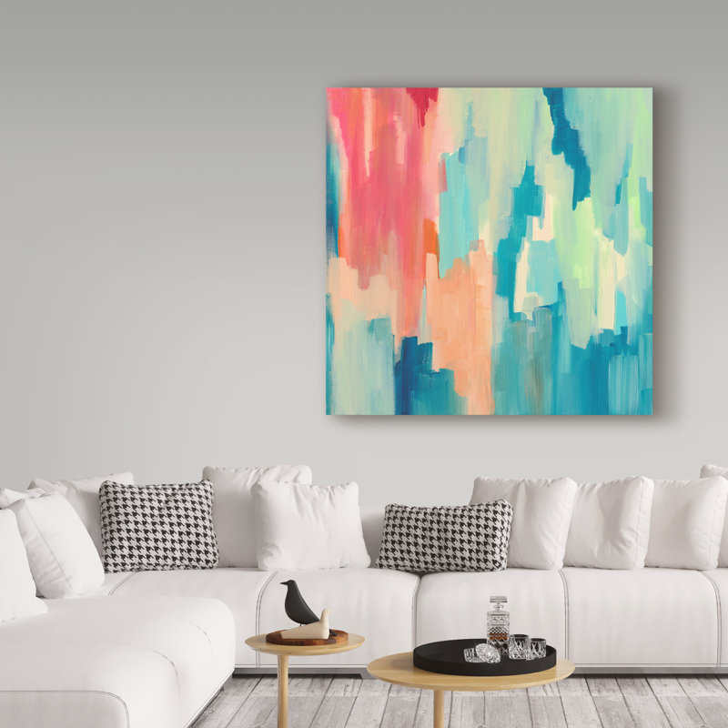 «Color Theory Abstract» par Huso, reproduction d'art sur toile tendue, H 35 po x l 35 po x P 2 po