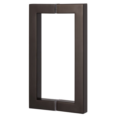 Shower Door Handle, 9", Square, 2-sided