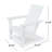 ENCINO ADIRONDACK CHAIR With Rustic Charm And Durable High-Density Plastic For All-Weather Outdoor Comfort