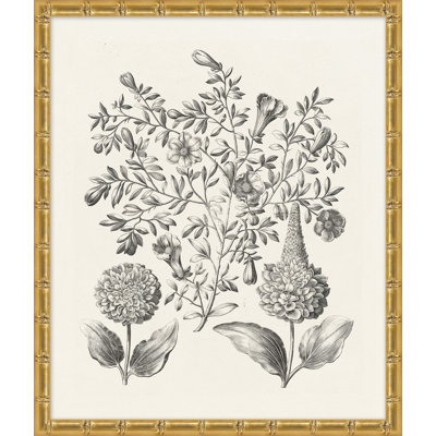 Bessler Study Neutral 5' Framed Graphic Art Print on Glass