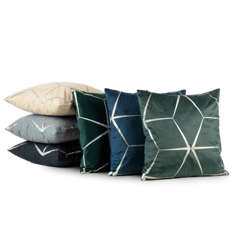 Microfiber Square Pillow Case, Light Green
