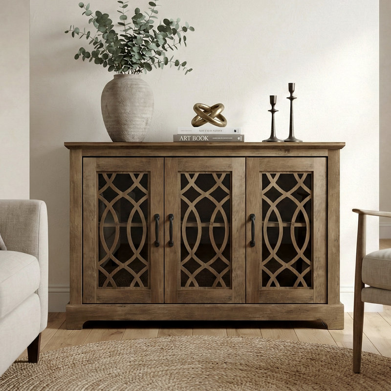 Buffet de 45,7 po de largeur Allivia, Chêne noueux