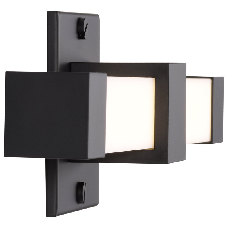 Brightwyn - LED Vanity, Matte Black, 16" Width