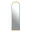 Alawna Metal Arch Floor Mirror-844466776