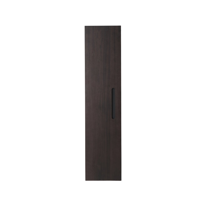 Armoire murale de salle de bain Asgun, Noyer foncé