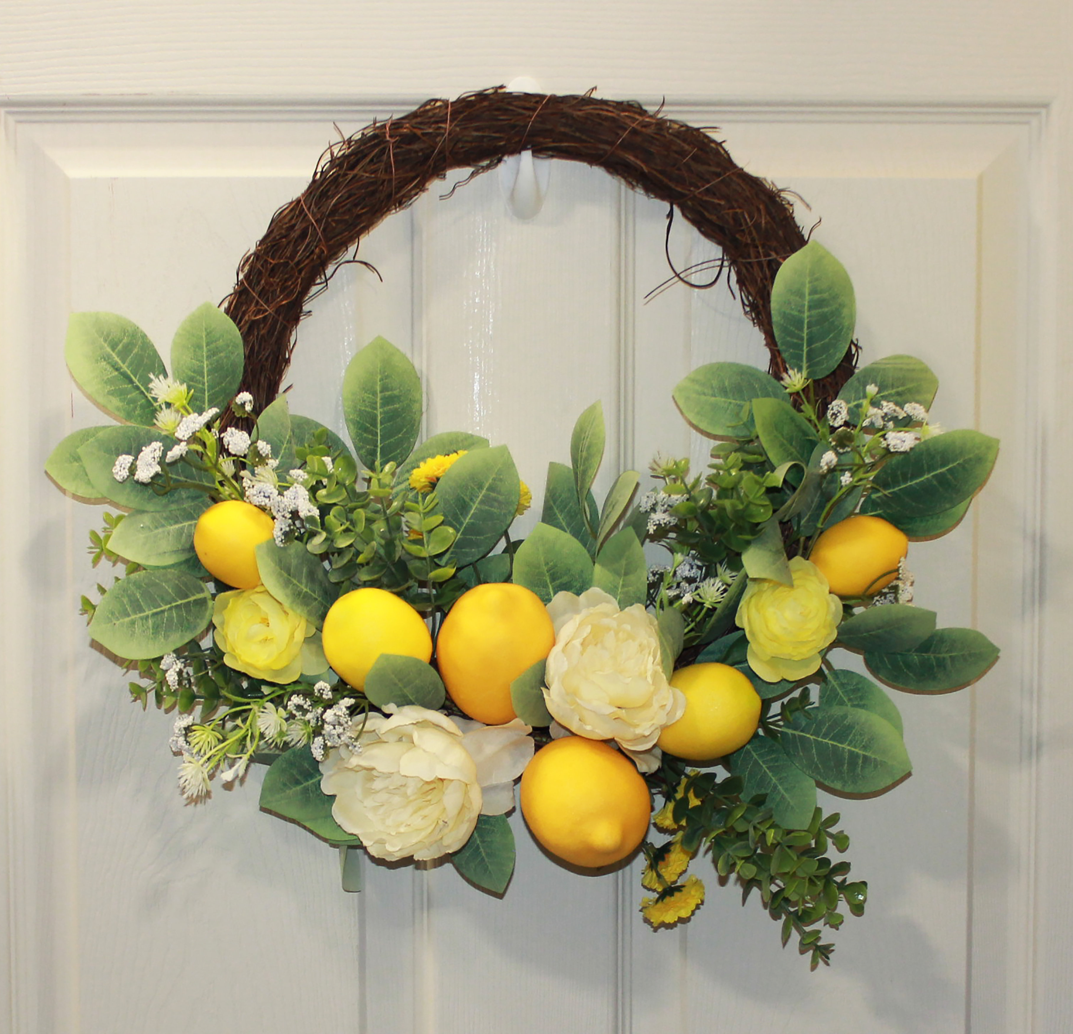 Primrue Lemon/Floral Foam Wreath