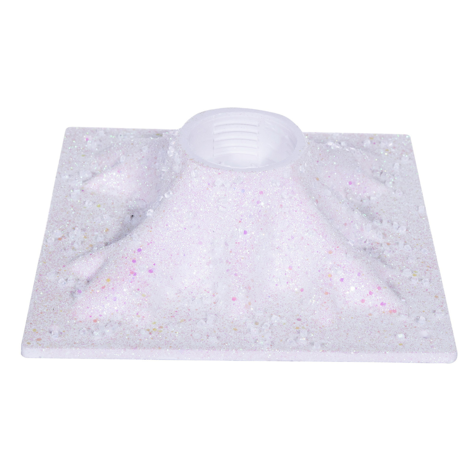  6' White Icy Sugar Glitter Twig Tree 128WW LED. White Icy Sugar and Iridescent Glitter with 128 Warm White LED 3mm Wide Angle LED Lights