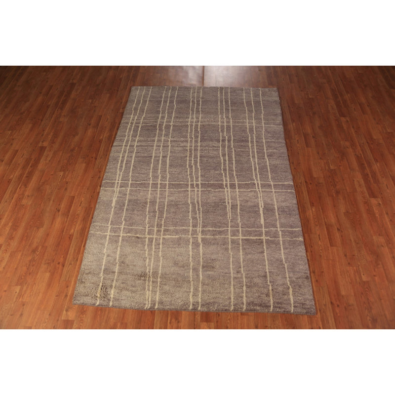 Tapis indien fait à la main 5 x 8 po