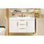 Meuble-lavabo 36 po, rangement mural flottant avec lavabo en résine, 2 tiroirs + 2 armoires, 2 planches-1813220274
