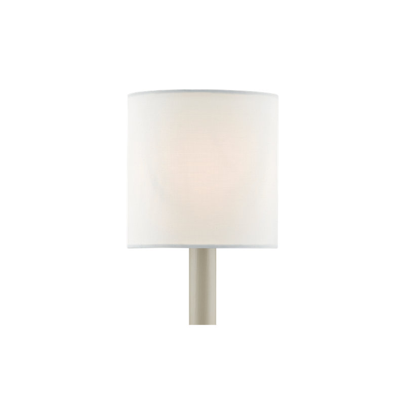Abat-jour lustre en coton blanc, H 4 po x l 4 po x P 4 po
