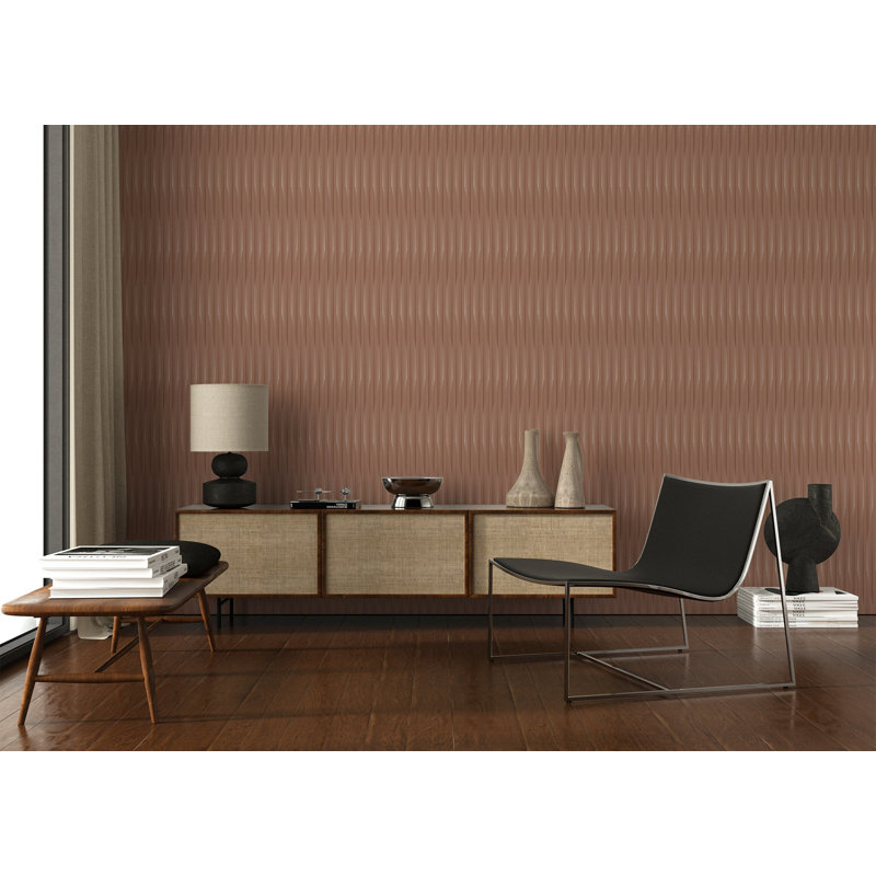 Papier peint Kairos - Dusty Rose par Sabrina Yvonne, Vieux rose, Self-adhesive
