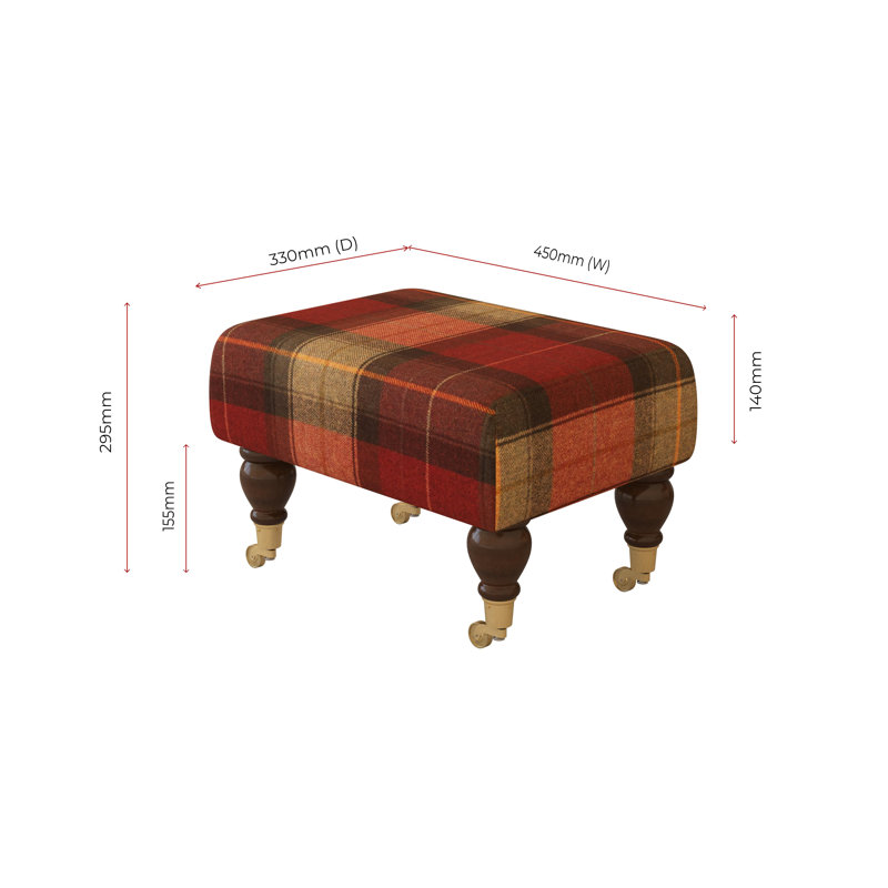 Manufactured Wood Accent Stool, Mahogany